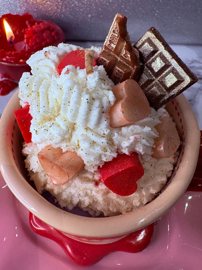 Hot Chocolate with Whipped Cream and Marshmallows Hand poured scented Candle