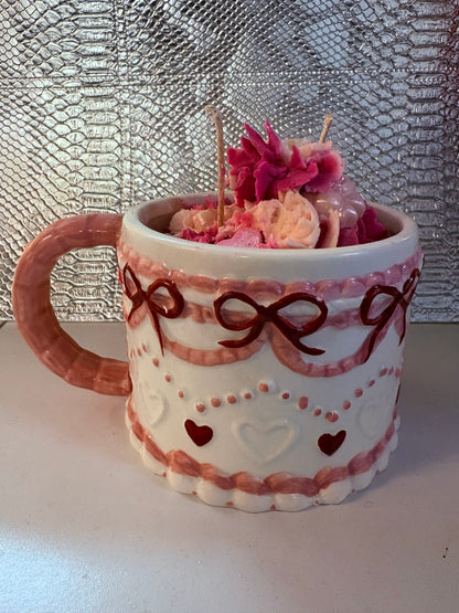 Love Cake Scented Candle, Whipped Cream Candle, Cake inspired Candle, Valentine’s Gift