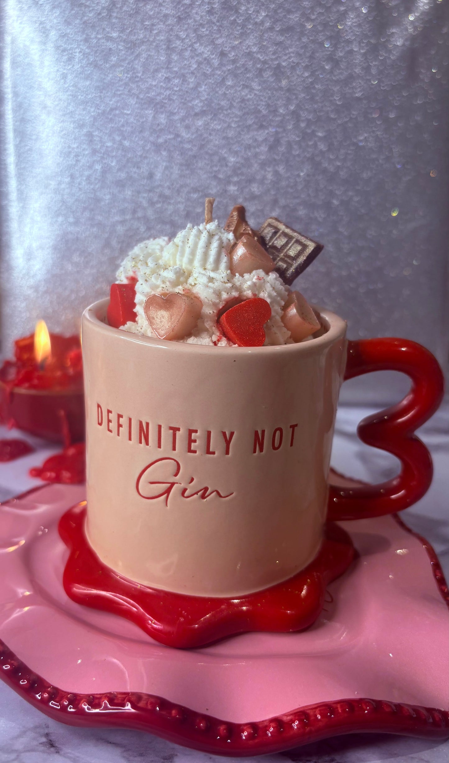 Hot Chocolate with Whipped Cream and Marshmallows Hand poured scented Candle