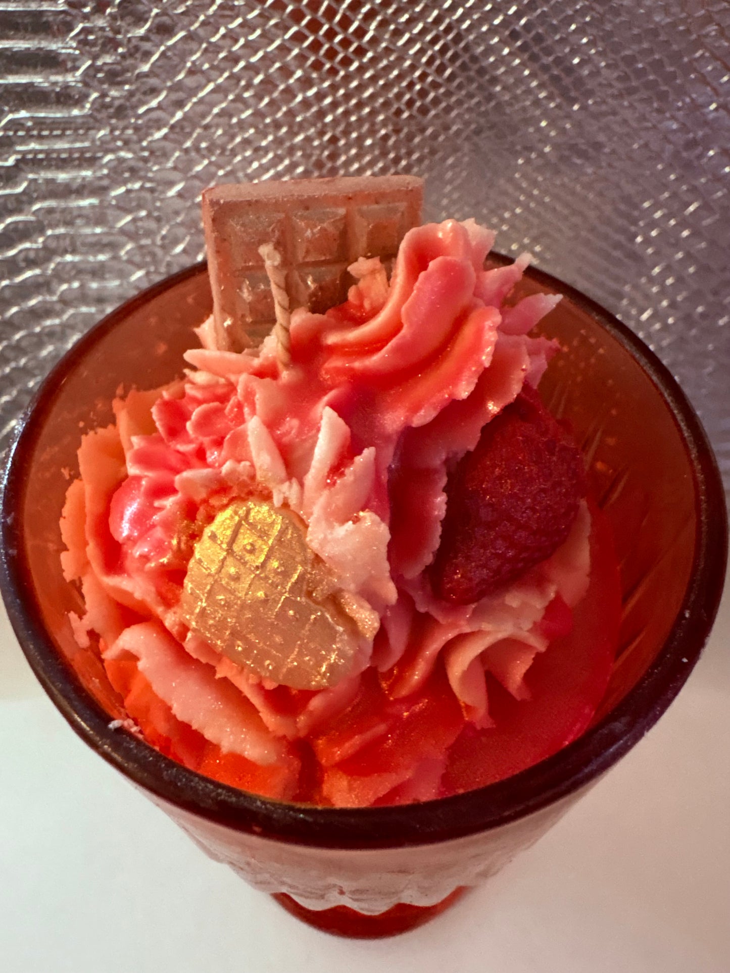 Strawberry Swirl Milkshake Candle