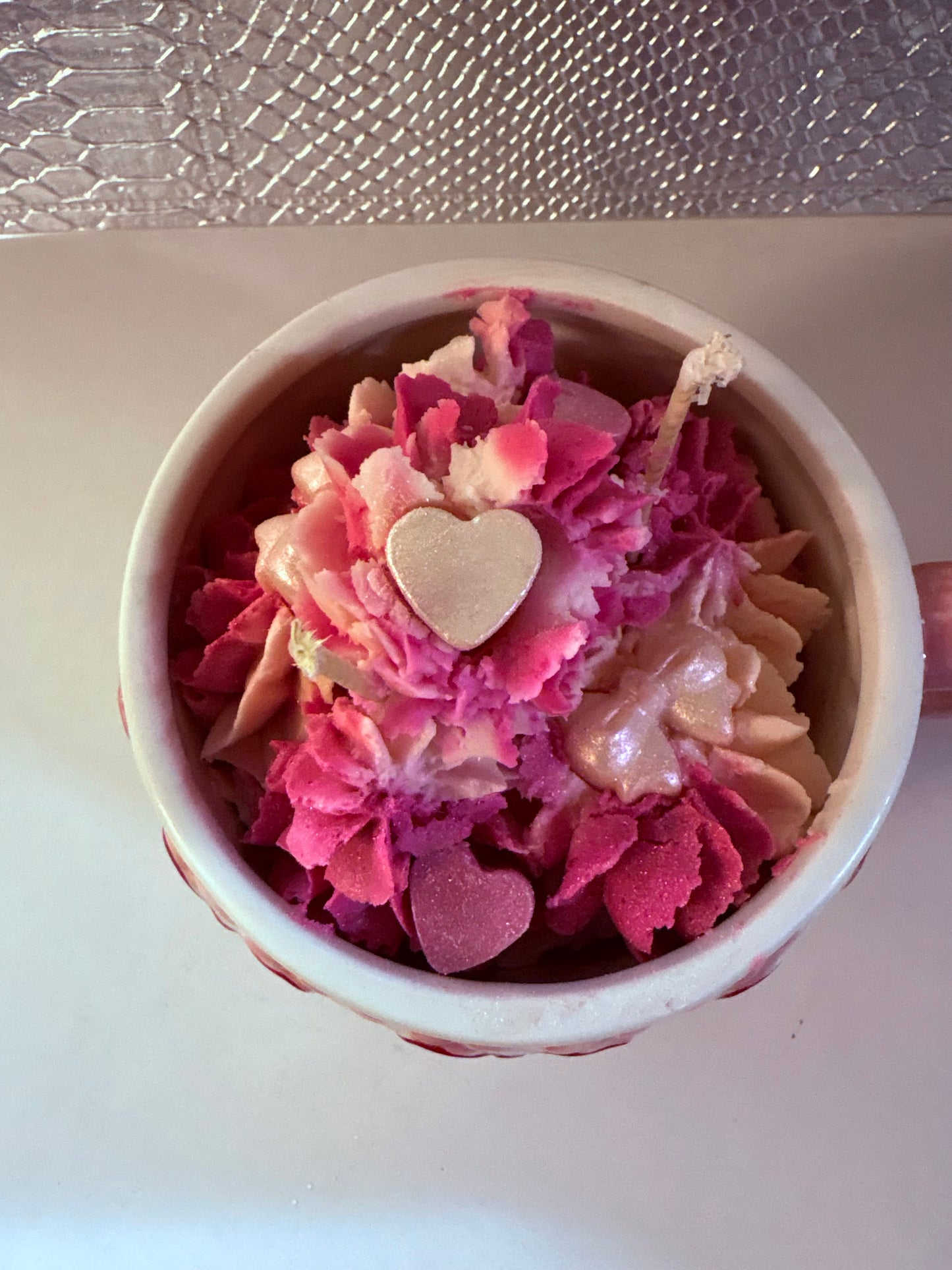 Love Cake Scented Candle, Whipped Cream Candle, Cake inspired Candle, Valentine’s Gift