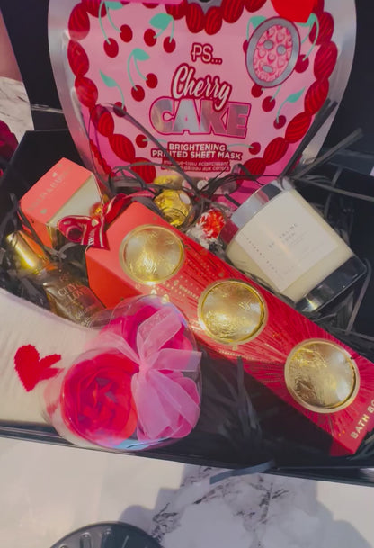 Valentine’s Spa Treat Box with Bath Bomb Trio